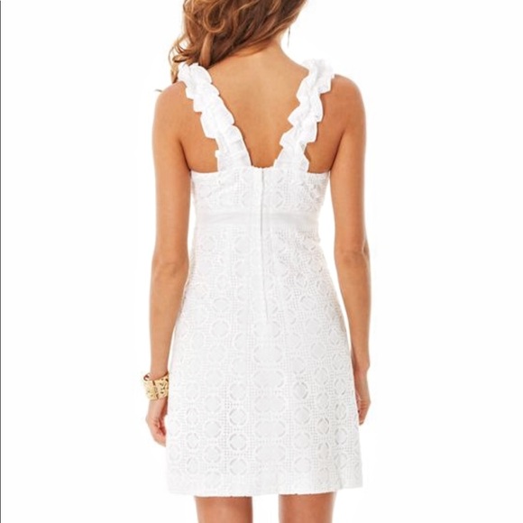 Lilly Pulitzer cotton nylon paisley lace ruffle - Picture 2 of 4